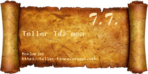 Teller Tímea névjegykártya